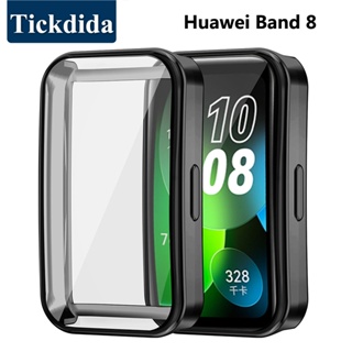 ฝาครอบป้องกันหน้าจอ สําหรับ Huawei Band 8 เคส Tpu นิ่ม กันรอยขีดข่วน กันชน น้ําหนักเบา