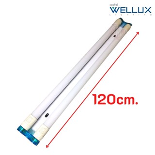 หลอดไฟในบ้าน Wellux ชุดรางคู่ พร้อมหลอด LED T8  18W (ยาว) Full set LED T8 รางพร้อมหลอด รางหลอดไฟ