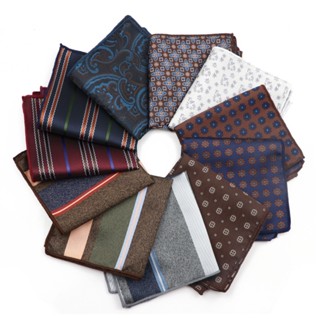 Zonfaz แปลกผ้าเช็ดหน้าผ้าไหมสําหรับ Menn Paisley ดอกไม้ลาย J…