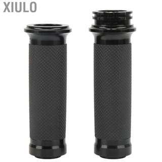 Xiulo Motocycle Handlebar Grips Universal Black Anodized Motorbike Hand Bar Grips 25mm for Bicycles