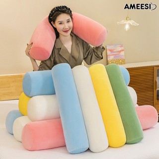 Ameesi หมอนอิงโซฟา ทรงกระบอก นิ่มมาก สีพื้น ซักล้างได้ สําหรับตกแต่งบ้าน