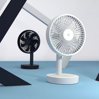 JIPIN Desk Fan พัดลมตั้งโต๊ะแบบชาร์จไฟได้ลมแรงสำนักงานแบบปรับได้หลายเกียร์หอพักนักศึกษา พัดลมแอร์เคลื่อนที่พัดลมไอเย็น