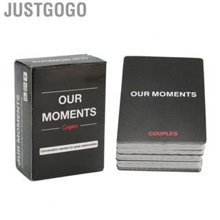 Justgogo Couple Game Cards  Show Concern Portable Asking Questions  Game Cards Compact Date Assistant  for Table Game