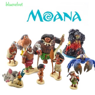 BLUEVELVET Moana Princess Anime Cartoon Toys Gifts Desktop Ornaments Makeatutara Maui Chief Taranga Model Doll Model Figuals