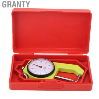 Granty Dial Thickness Gauge  Thickness Gauge Strong 0-20mm Handheld Curved Tip Round  for Industry for Hollow Tube Measurement