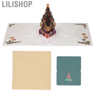 Lilishop 3D Christmas Card  3D Greeting Card Hand Assembled  for Gift