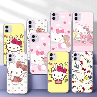 เคสโทรศัพท์มือถือแบบนิ่ม TPU ใส ลายเฮลโลคิตตี้ 114A สําหรับ Samsung A01 EU A02 M02 A02S A03S A10 A10S A11 A12 A20 A30 A20S