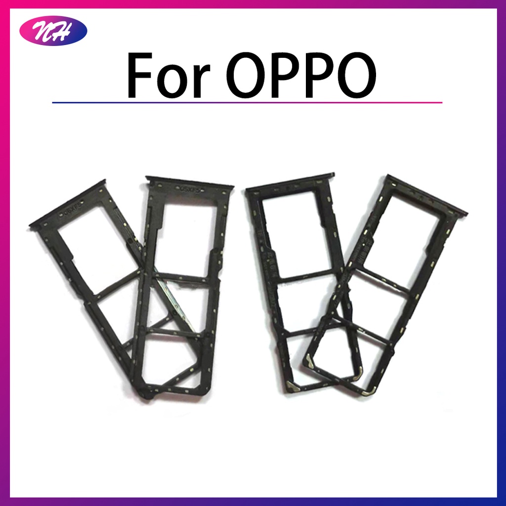 สําหรับ OPPO A3S A5S A31 2020 A79 A83 A1 A91 ใหม่ Dual SIM ถาดซิมการ์ดผู้ถืออะแดปเตอร์สล็อต