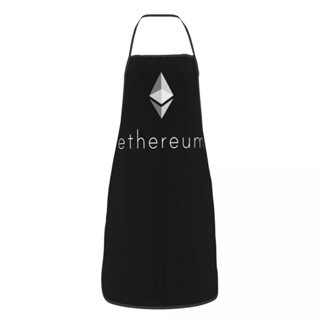 ผ้ากันเปื้อน Ethereum Icon Bib สําหรับเชฟ ทําอาหาร ทําสวน เหมาะกับผู้ใหญ่ ผู้หญิง ผู้ชาย