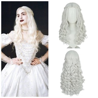Misscoo วิกผมคอสเพลย์ ราชินี สีขาว Alice in Wonderland