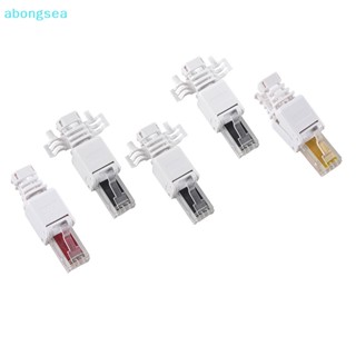 Abongsea อุปกรณ์เชื่อมต่อเครือข่าย CAT5E CAT6 CAT6A RJ45 LAN UTP 1 ชิ้น