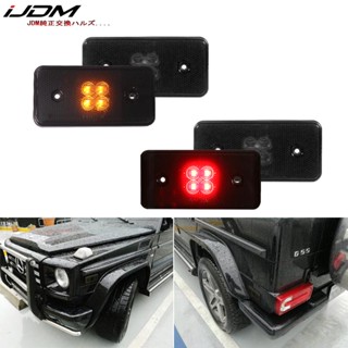 Ijdm ไฟหรี่ LED สีเหลืองอําพัน สีแดง ติดกันชนหน้า และหลัง แบบเปลี่ยน สําหรับ Mercedes-Benz W463 G-Class G500 G550 G55 G63 AMG 2002-2014 4638260041 463 826 00 41