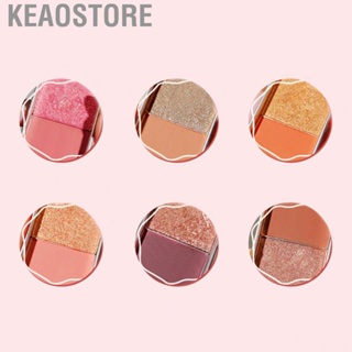 Keaostore Eyeshadow  Palette 2 Colors Glitter Matte Long Lasting Eye Makeup Pigmented Cosmetic