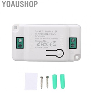 Yoaushop Smart Control Switch 433WIFI RF  Control Breaker IP44 AC 85-240V