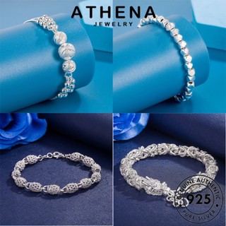 ATHENA JEWELRY Silver แท้ ต้นฉบับ เครื่องประดับ เครื่องประดับ ผู้หญิง กำไลข้อมือ เรียบง่าย กำไล แฟชั่น ผู้หญิง 925 เงิน เกาหลี M091