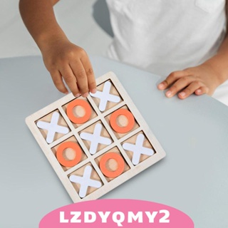 [Lzdyqmy2] เกมจิ๊กซอว์ไม้ TAC Toe Game สําหรับเด็ก ครอบครัว ของขวัญวันหยุด ท่องเที่ยว