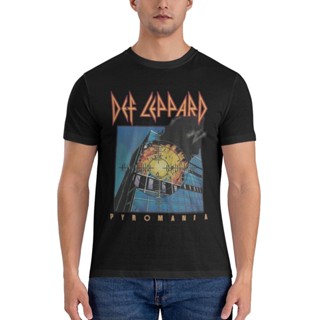 เสื้อยืด พิมพ์ลาย Def Leppard Pyromania Music Artwork แฟชั่นฤดูร้อน