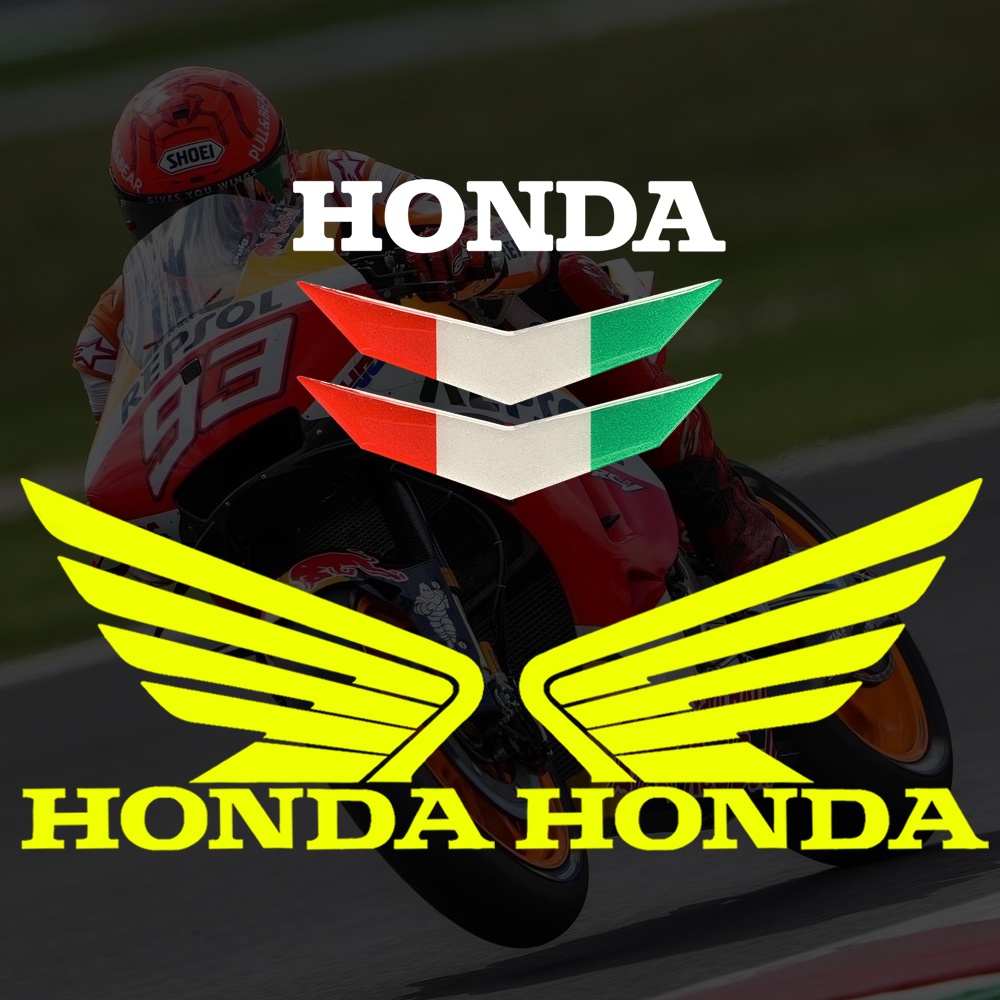 สติกเกอร์อีพ็อกซี่ ลายธงสามสี 3D สําหรับติดตกแต่งรถมอเตอร์ไซด์ Honda อะไหล่แต่ง สติกเกอร์pcx pcx2020