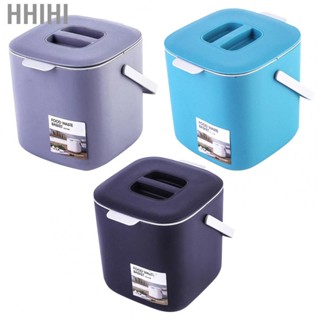 Hhihi Desktop Trash Can Detachable Wet Dry Separation Portable Small Waste Bin with Handle Lid for Car Kitchen Bedroom