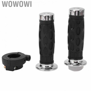 Wowowi Motorcycle Throttle Handle Bar  7/8 in 22mm Throttle Handle Grips Strong Grip Sturdy Structure  for ATV