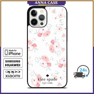 SAMSUNG เคสโทรศัพท์มือถือ ลายดอกไม้ KateSpade สําหรับ iPhone 224 14 Pro Max 13 Pro Max 12 Pro Max Note10 Plus S22 Ultra