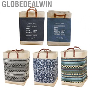 Globedealwin Laundry   Grocery Bag Space Saving Durable Jute Pretty Design Present  for Room