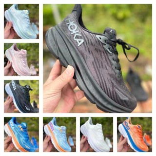 Hoka ONE ONE Clifton9 รองเท้ากีฬา รองเท้าวิ่ง ระบายอากาศ เข้ากับทุกการแต่งกาย แฟชั่นฤดูร้อน สําหรับผู้ชาย และผู้หญิง 9