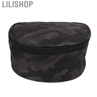 Lilishop Fishing Reel Bag Black Camouflage Color Outdoor Fishing Reel Bag for Gardens