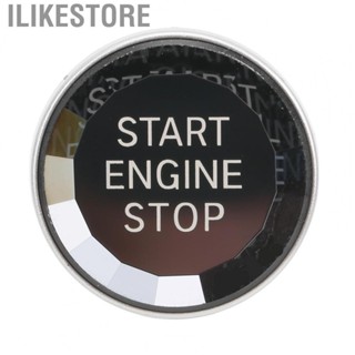 Ilikestore Car Ignition Button Cover ABS Easy Installation Engine Start Stop Button Trim for Cars