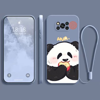 เคส xiaomi POCO X3 POCO X3 NFC POCO X3 PRO เคส กรณีโทรศัพท์นิ่มรูปแบบหมีแพนด้าโชคดี