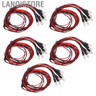 Lanqistore 5Pcs RC Car  Light Kit 24.8in 6LED RC Car Light For RC Car Trunk Plane New