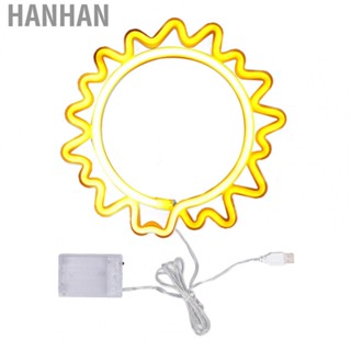 Hanhan Sun Neon Light Sign USB Rechargeable  Operated  Neon Sunflower Wall NE