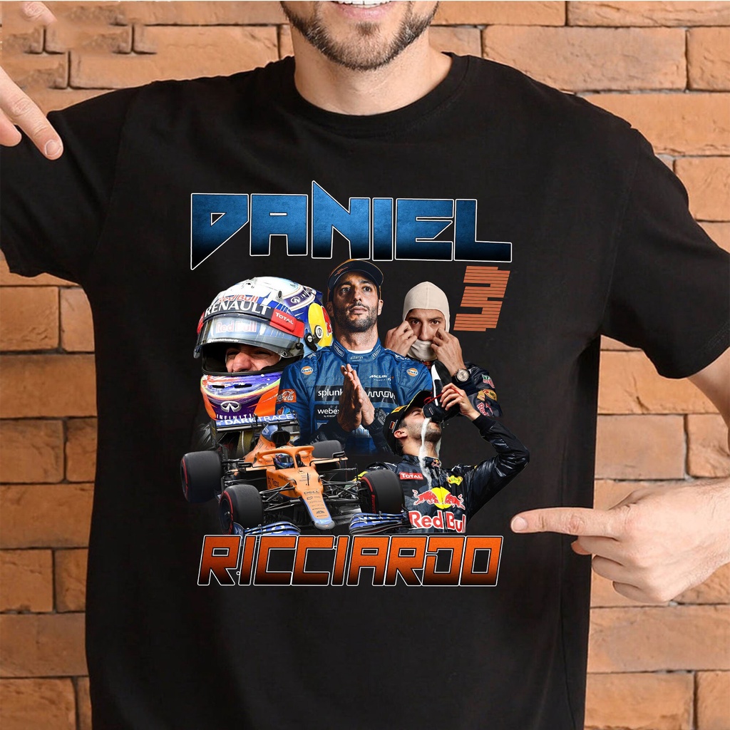 เสื้อยืด ลาย Daniel Ricciardo Grand Prix F1 McLaren Daniel Ricciardo 90s สําหรับผู้ชาย
