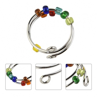 To My Daughter -S925 Drive Away Your Anxiety Rainbow Beads Fidget Ring