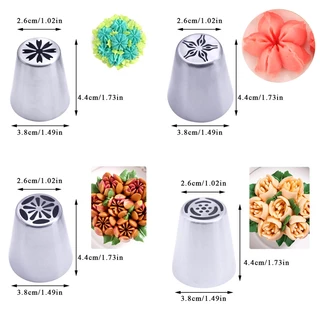 9 ชิ้น / เซต สเตนเลส รัสเซีย ดอกทิวลิป ไอซิ่ง ปลายท่อ หัวฉีด ขนม เคล็ดลับ