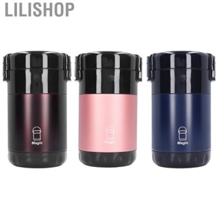 Lilishop Insulated Lunch Container 3 Layers Stainless Steel Vacuum Insulation  Pot