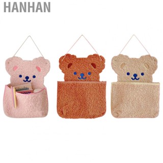 Hanhan Hanging Storage Bag  Practical Large  Cute Bear Shape Strong Load Bearing  Wall Hanging Storage Bag  for Home