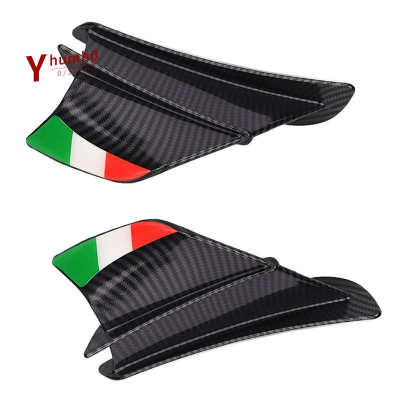รถจักรยานยนต์ Winglet Aerodynamic Wing Kit สปอยเลอร์รถจักรยานยนต์การไหลของลม Fixing Wing สําหรับ S1000RR V4 ZX-10R R1, Matte สีดํา