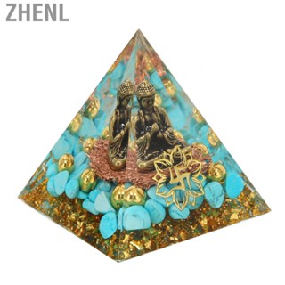 Zhenl Pyramid Buddha Design Pyramid Power Stone Decoration Ornament