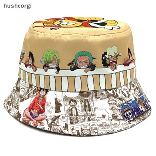 [hushcorgi] หมวกกันแดด ลายการ์ตูนอนิเมะ One Piece Pring แฟชั่นสําหรับผู้ชาย และผู้หญิง พร้อมส่ง