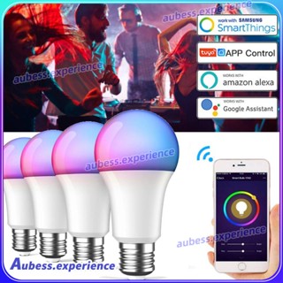 Tuya Wifi Smart Rgbcw Led Light Bulb Lightbulbs E27 9w 220-240v Dimmable Smart Light Bulb Voice Control Work With Alexa Google Home experth
