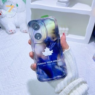 เคสโทรศัพท์มือถือ ซิลิโคน ลายใบเมเปิ้ล สําหรับ OPPO Reno 10 5G Reno 8T 5G Reno 8T 4G Reno 8Z 5G Reno 7Z 5G Reno 8 5G Reno 8 4G Reno 7 4G Reno 6 5G Reno 5 Reno 4F เคส