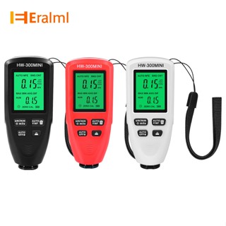 Eralml Hw300- เครื่องวัดความหนาสีรถยนต์ 0um-2000um สําหรับ Fe/nfe