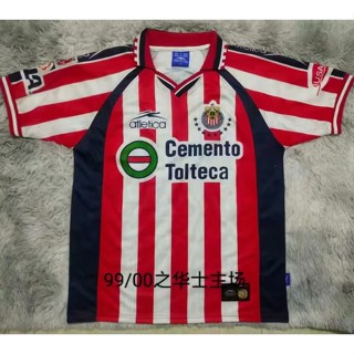 เสื้อกีฬาแขนสั้น ลายทีมชาติฟุตบอล Chivas Regal 99-00 แนวเรโทร แห้งเร็ว สําหรับผู้ชาย ไซซ์ S-XXL AAA