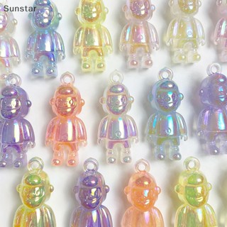 Sunstar จี้เรซิ่น รูปดาวน่ารัก สําหรับทําเครื่องประดับ พวงกุญแจ ต่างหู DIY 5 ชิ้น