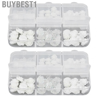 Buybest1 Nail Art Decorations  Rhinestones Resin Decoration 2 Boxes for Girls Beauty Salons