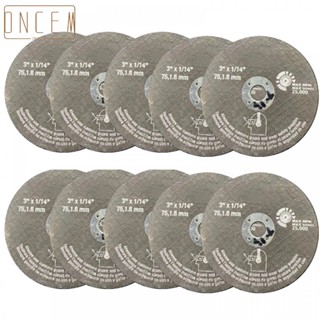 【ONCEMOREAGAIN】10pc 75mm Circular Resin Saw Blade Grinding Wheel Cutting Disc For Angle Grinder