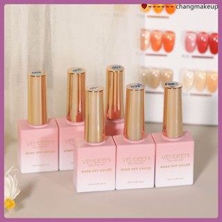 Vendeeni Ice Translucent Nail Polish 2023 New Nude Pink Phototherapy Gel Jelly Gentle And White Manicure Shop 36 สี COD