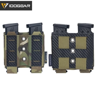 Idogear กระเป๋ายุทธวิธี กระเป๋าคู่ สําหรับนิตยสาร 9 มม. MOLLE เปิดด้านบน MOLLE กระเป๋าแม็ก วาดเร็ว น้ําหนักเบา 3590