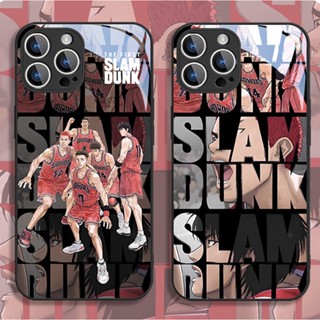 เคสโทรศัพท์มือถือกระจกนิรภัย ลายเสือบาสเก็ตบอล SLAM DUNK สําหรับ iPhone13 14promax i11 XR